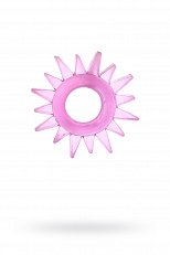 Кольцо Toyfa Солнышко розовое из силикона 004