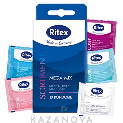 Фото-2 Презервативы Ritex Mega mix ассортимент 10 шт.