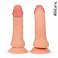Фото-1 Фаллоимитатор EroWoman Realistic телесный реалистичный с мошонкой на присоске 19 см