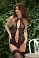 Боди SoftLine Collection Olivia из мягкой сетки и кружева