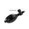 Фото-2 Анальная втулка Inflatable Anal Plug II из силикона черная со смещенным центром тяжести с грушей