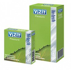 Презервативы с кольцами и точками VIZIT Hi-tech Pleasure 12 шт.