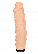 Насадка для страпона LoveToy реалистичная из TPE телесная 19.5 см 500