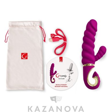Фото-4 Многорежимный вибратор Gvibe Gcandy фиолетовый силиконовый 23 см