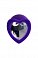 Фото-1 Анальная втулка ToyFa ToDo Diamond Heart из силикона фиолетовая с прозрачным стразом