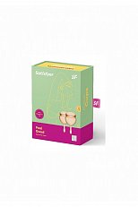 Менструальные чаши Satisfyer Feel Good из силикона оранжевые 2 шт.