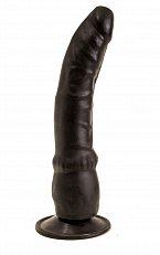 Фаллоимитатор на присоске LoveToy черный 22 см 300