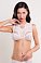 Фото-1 Бралетт Erolanta Lingerie из эластичной сетки со вставками из кружева и декоративными вырезами