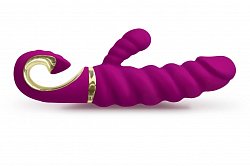 Многорежимный вибратор Gvibe Gcandy фиолетовый силиконовый 23 см