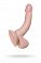 Фаллоимитатор реалистичный на присоске с мошонкой RealStick Nude 17,5 см