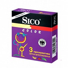 Презервативы цветные и ароматизированные SICO Color 3 шт