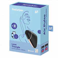 Вакуум-волновой бесконтактный стимулятор клитора Satisfyer Love Triangle черный
