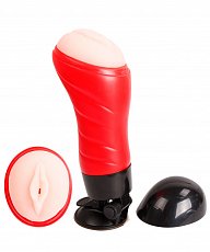 Мастурбатор Crazy Bull Delia из киберкожи в колбе-корпусе