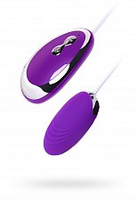 Виброяйцо A-toys с выносным пультом 20 режимов фиолетовое 6,5 см