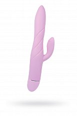 Вибратор OVO Rabbit с клиторальным стимулятором розовый 22 см