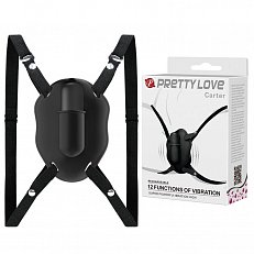 Вибратор для клитора Pretty Love Carter перезаряжаемый из силикона черный