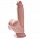 Фото-1 Фаллоимитатор King Cock Plus Fanta Flesh 3D реалистичный на присоске телесный 15,2 см