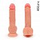 Фото-2 Фаллоимитатор EroWoman Realistic телесный реалистичный с мошонкой на присоске 20 см 068