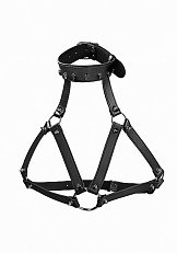 Портупея Skull & Bones Skulled and Spiked harness черная