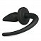 Фото-3 Анальная втулка Easytoys Dog Tail Plug small из силикона с хвостом черная