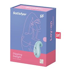 Вибростимулятор Satisfyer Dipping Delight из силикона голубой