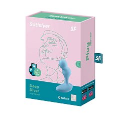 Стимулятор простаты Satisfyer Deep Driver с вибрацией голубой