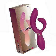 Вибратор с клиторальной стимуляцией Anasteisha AN Flower фиолетовый