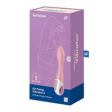 Вибратор Satisfyer Air Pump Vibrator 2 надувающийся розовый