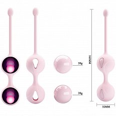 Вагинальные шарики Pretty Love Kegel Tighten Up II силиконовые розовые