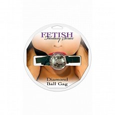 Кляп с бесцветным шаром Diamond ball gag