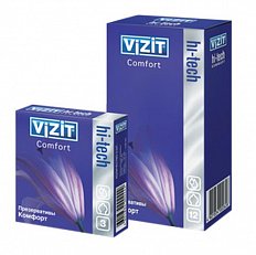 Презервативы особой формы VIZIT Hi-tech Comfort 12 шт.
