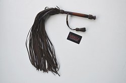Флогер Scala кожаный с деревянной ручкой коричневый 1007