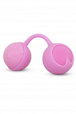 Виброшарики Bell Bells розовые из силикона