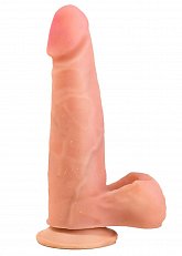 Фаллоимитатор LoveToy на присоске из киберкожи телесный 19 см 160