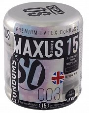 Презервативы MAXUS SO Premium 003 ультратонкие 15 шт.