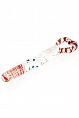 Фаллоимитатор из стекла с ручкой-сердцем Sexus Glass 20 см