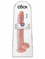 Фаллоимитатор King Cock реалистичный на присоске из ПВХ 37,5 см