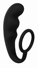 Анальный стимулятор Lola Toys Mountain Range Anal Plug с кольцом силиконовый чёрный