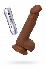 Вибратор RealStick Elite Mulatto на присоске многопрограммный 18,5 см 104