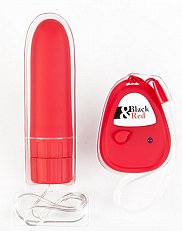 Вибратор на дистанционном управлении Black&Red красный 11 см