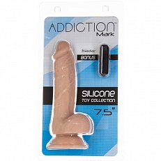 Фаллоимитатор Addiction Mark телесный 19 см с вибропулей