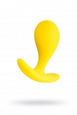 Анальная втулка ToyFa ToDo Blob из силикона желтая