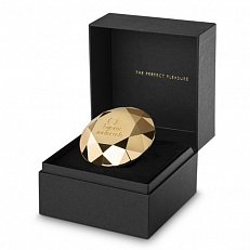 Вибростимулятор Bijoux Indiscrets Twenty One золотой в форме бриллианта