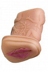Вагина Lovetoy с "девственной плевой" телесная из киберкожи в виде манжеты 15 см 203