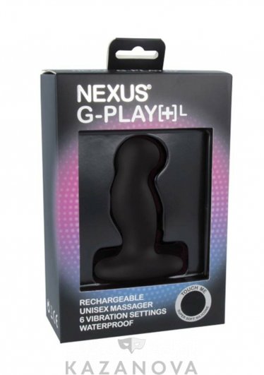 Фото-2 Анальная втулка с вибрацией NEXUS G-Play L перезаряжаемая черная