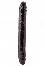 Фаллоимитатор двусторонний Black&Red 34 см