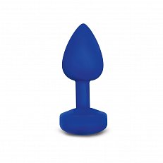 Дизайнерская анальная пробка с вибрацией Gvibe Gplug S синяя