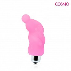 Вибростимулятор Cosmo Lady's розовый из силикона со съемной вибропулей