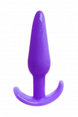 Анальная втулка Jelly Pleasure Purple из геля пурпурная 10,5 см