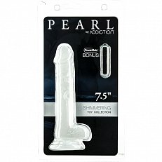 Фаллоимитатор Addiction Pearl белый 19 см с вибропулей